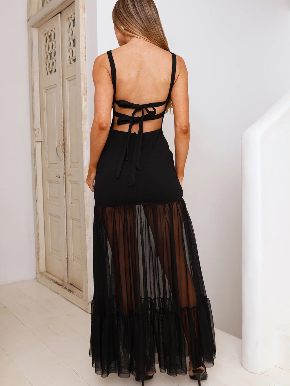 Chic Whispers Maxi Dress Black - Picture 2 of 4